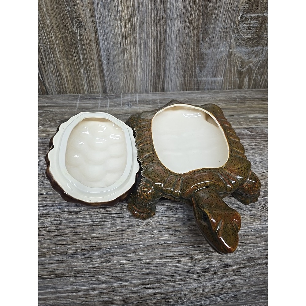 ARNELS Ceramic Tortoise / Turtle Trinket Box Key Holder Vintage - Picture 7 of 11